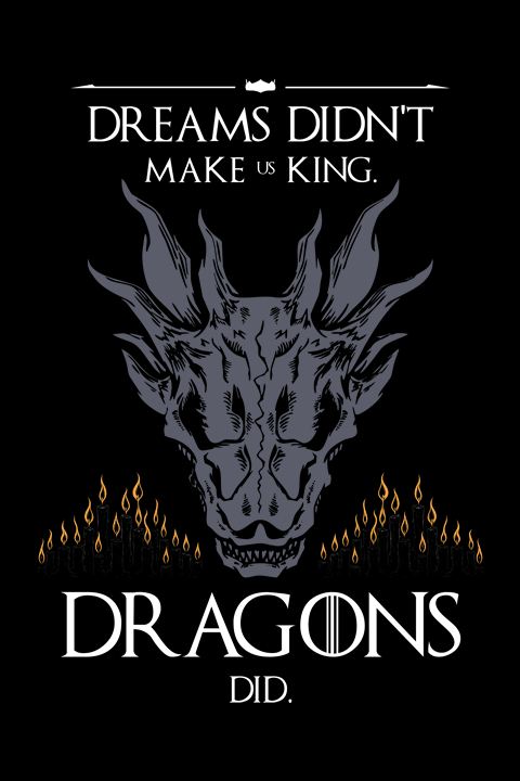 Camiseta House of the Dragon PRETO – Unissex