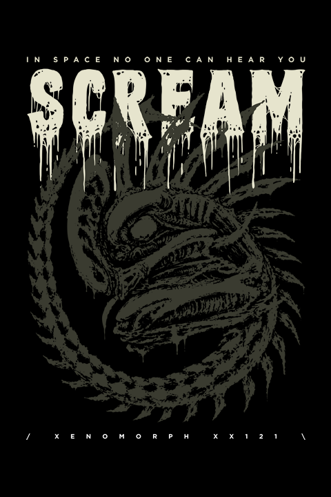 Camiseta Alien (1979) PRETO – Unissex
