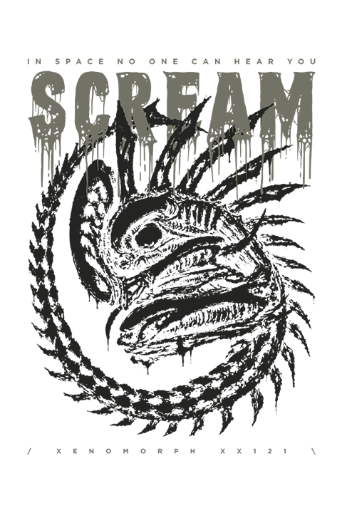 Camiseta Alien (1979) BRANCO – Oversized