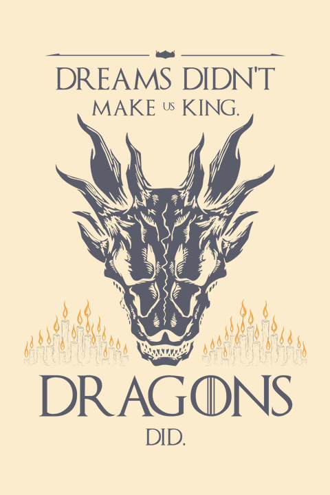 Camiseta House of the Dragon CREME – Oversized