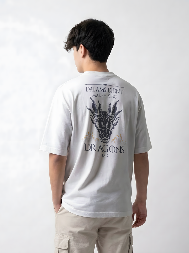 Camiseta House of the Dragon BRANCO – Oversized