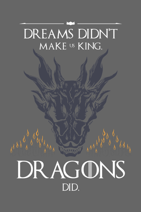 Camiseta House of the Dragon CINZA – Unissex