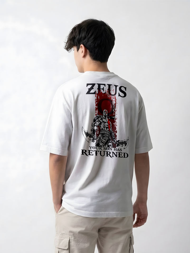 Camiseta God of War III BRANCO – Oversized