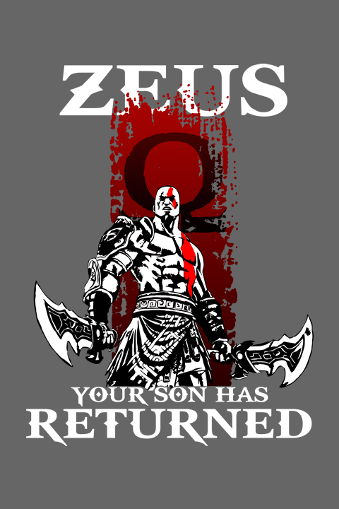 Camiseta God of War III Cinza – Oversized