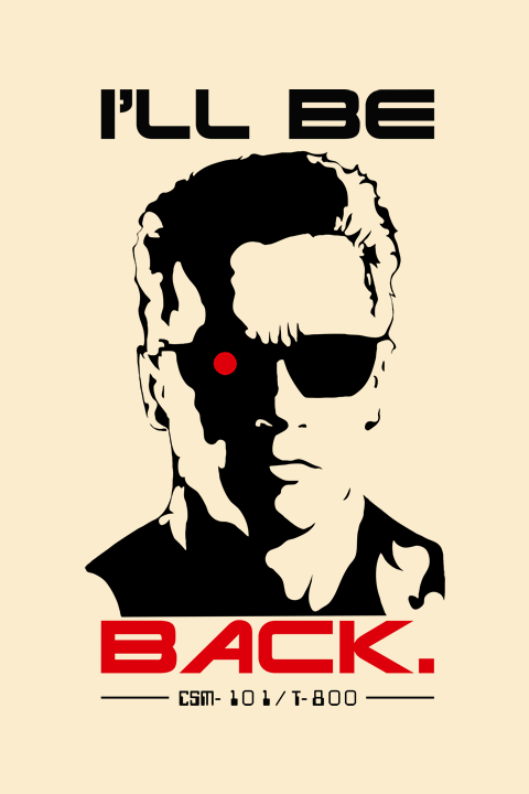Camiseta Terminator CREME – Unissex