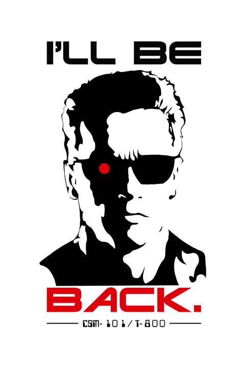 Camiseta Terminator BRANCO – Oversized