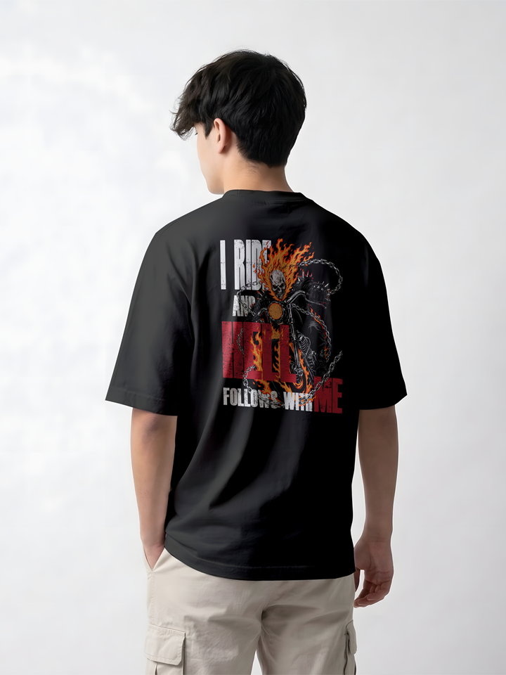 Camiseta Motoqueiro Fantasma - Oversized